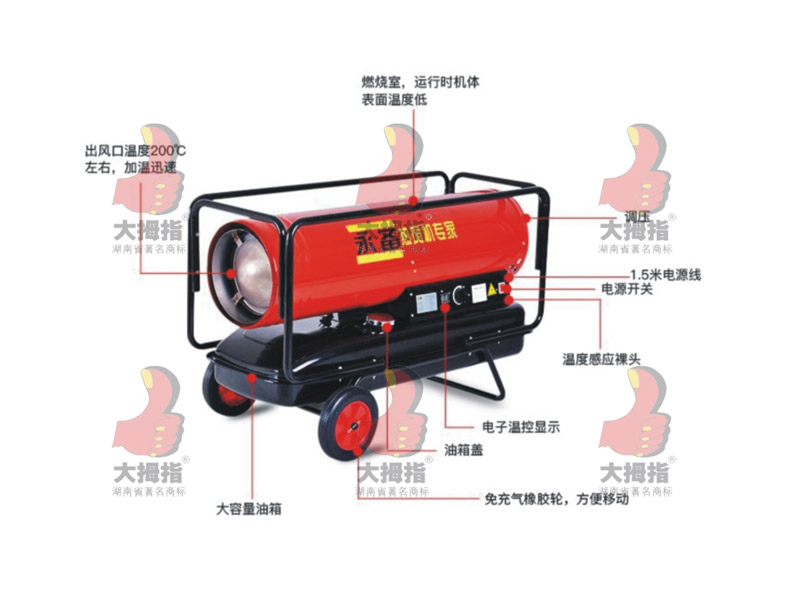 DH靈活經濟的燃油熱風機-新款